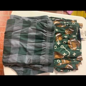 2 pairs of boys pajama pants
